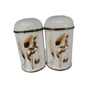 Vtg Midwinter Stonehenge WILD OATS salt & Pepper Shakers Eve Midwinter England